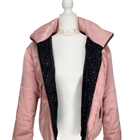 Bagatelle Heritage Pink Puffer Full Zip Jacket - Picture 4 of 10